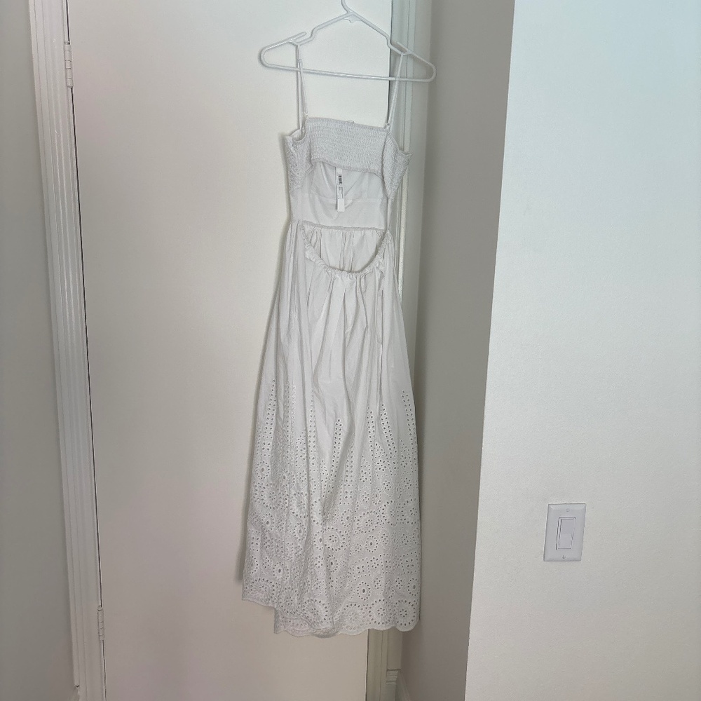 Susana Monaco Embroidered Poplin Open Back Dress - Picture 9 of 10